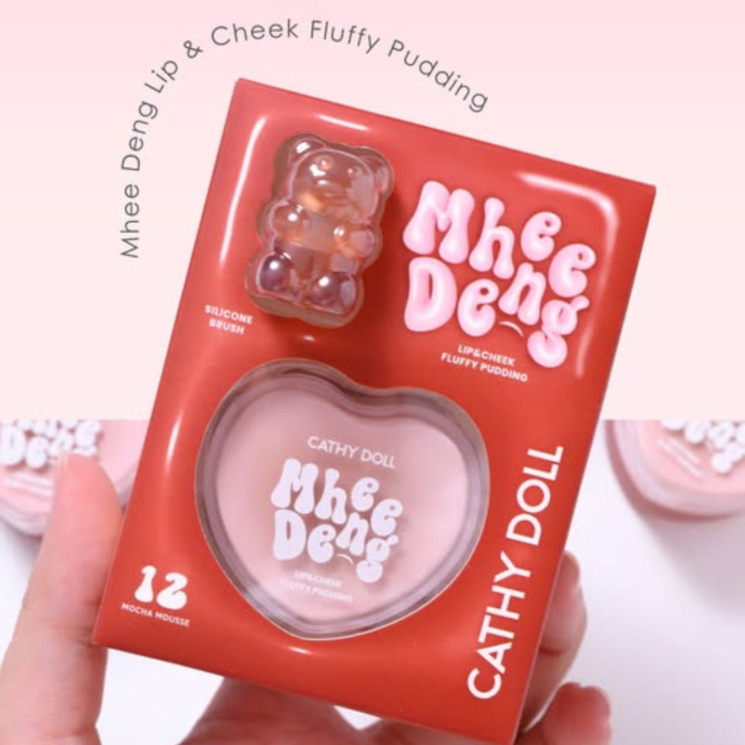 Cathy Doll | Mhee Deng Lip & Cheek Fluffy Pudding 小紅熊唇頰兩用布丁質地唇泥