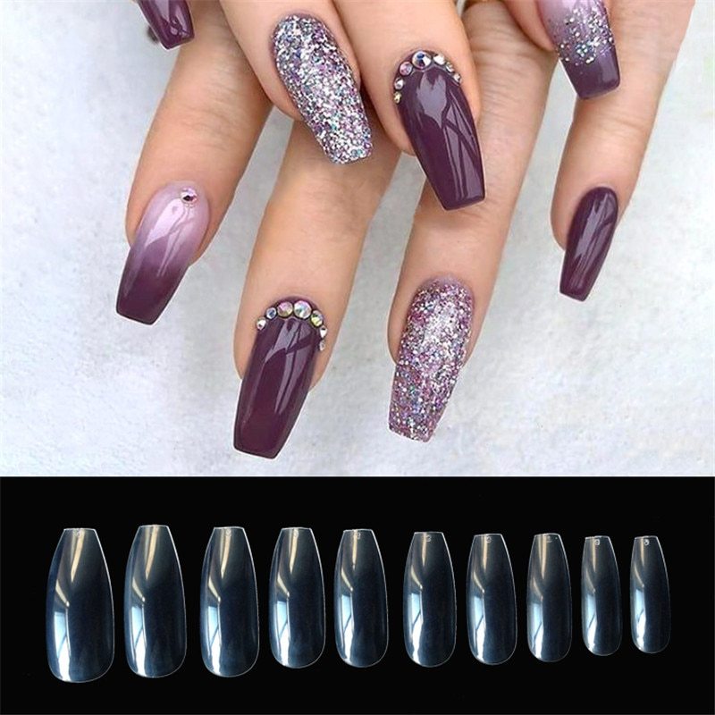 Natural fake nails-0