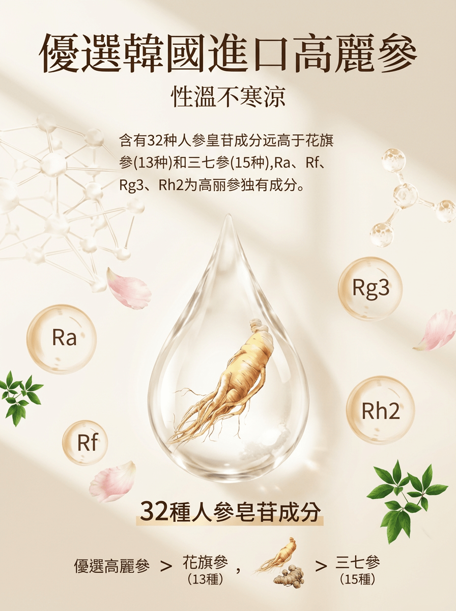 Fopiz 人參皂苷氣血丸｜人參皂苷補氣 × 增活力護肝 × 天然氣血調理 × 抗氧化活力 × 全面提升健康