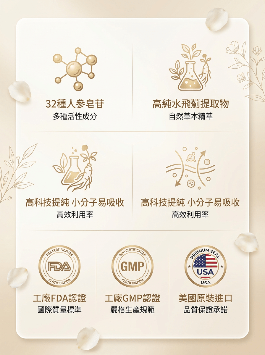 Fopiz 人參皂苷氣血丸｜人參皂苷補氣 × 增活力護肝 × 天然氣血調理 × 抗氧化活力 × 全面提升健康