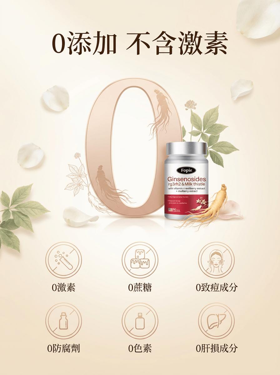 Fopiz 人參皂苷氣血丸｜人參皂苷補氣 × 增活力護肝 × 天然氣血調理 × 抗氧化活力 × 全面提升健康