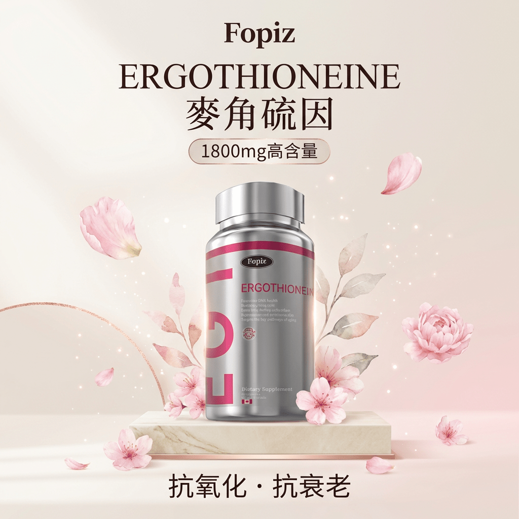 Fopiz 麥角硫因保健食品｜EGT 童顏瓶：抗衰老 × 增活力 × 嫩膚美白 × 全面細胞健康支持