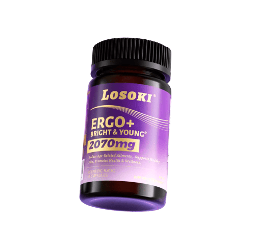 Losoki EGT抗時光衰老膠囊｜30mg麥角硫因 × 黑松露 × 亞精胺 × 蝦青素 × 全面抗老再生科技